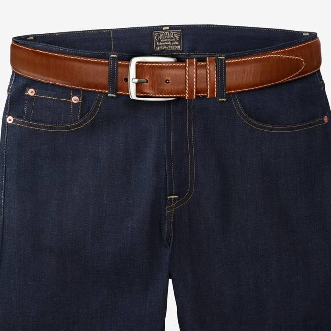 Allen Edmonds Österreich D66B565 | Allen Edmonds Yukon Casual Chromexcel-Ledergürtel braun unisex