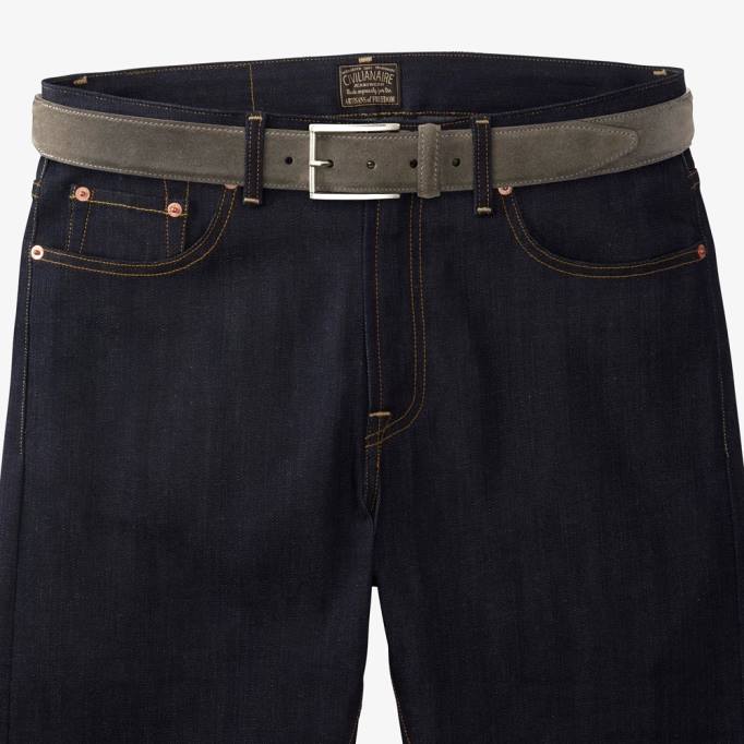 Allen Edmonds Österreich D66B568 | Allen Edmonds Avenue-Kleidergürtel aus Wildleder grau unisex