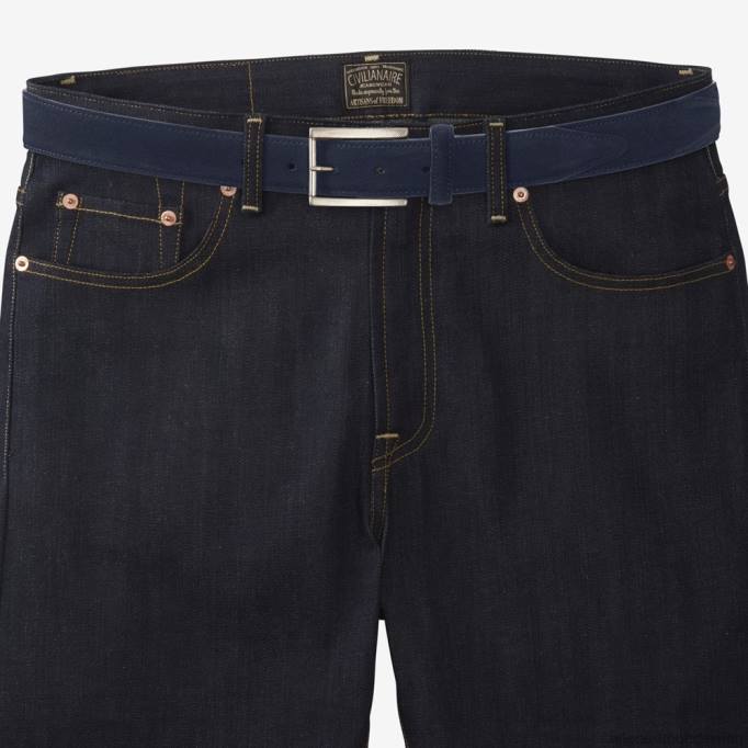 Allen Edmonds Österreich D66B569 | Allen Edmonds Avenue-Kleidergürtel aus Wildleder Marine unisex