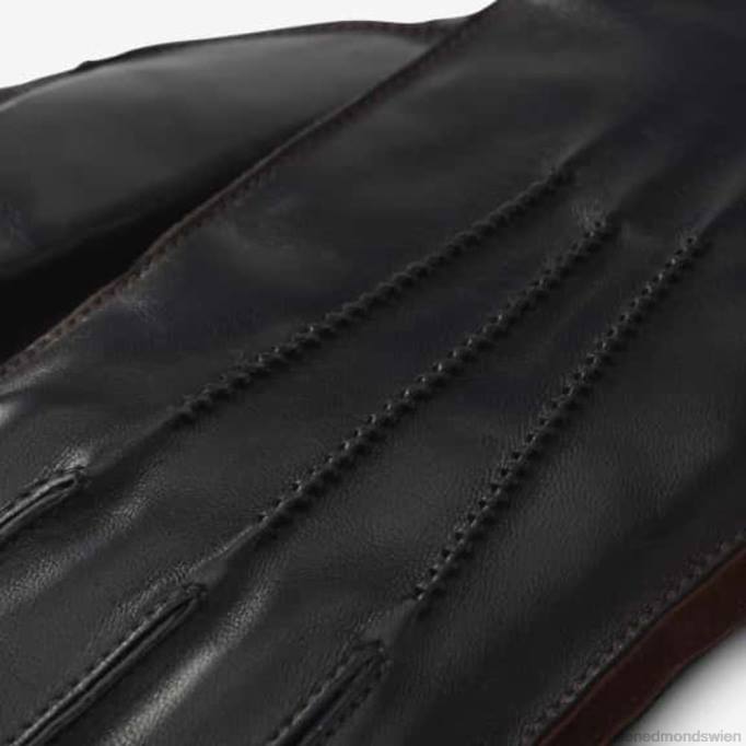 Allen Edmonds Österreich D66B393 | Allen Edmonds Technische Handschuhe mit Kaschmirfutter aus gemischtem Leder Schwarz unisex