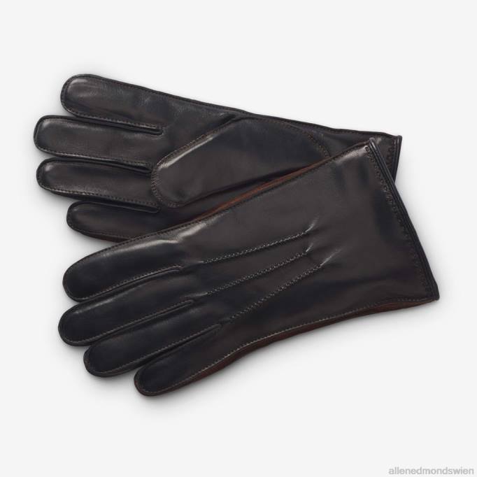Allen Edmonds Österreich D66B393 | Allen Edmonds Technische Handschuhe mit Kaschmirfutter aus gemischtem Leder Schwarz unisex
