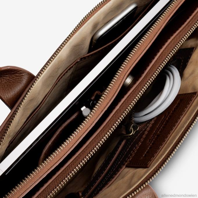 Allen Edmonds Österreich D66B333 | Allen Edmonds schlanke Aktentasche aus Leder Chili-Leder unisex