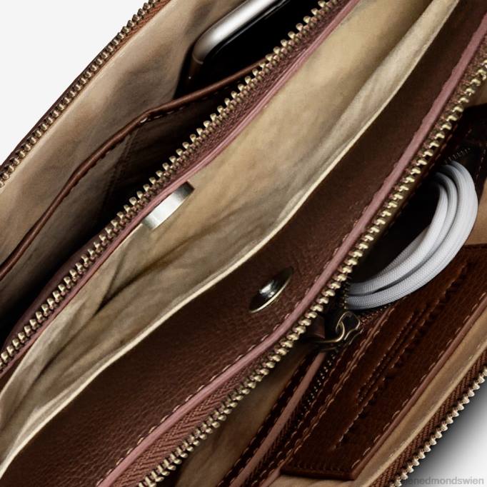 Allen Edmonds Österreich D66B333 | Allen Edmonds schlanke Aktentasche aus Leder Chili-Leder unisex