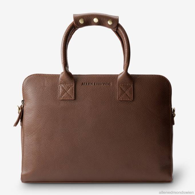 Allen Edmonds Österreich D66B333 | Allen Edmonds schlanke Aktentasche aus Leder Chili-Leder unisex