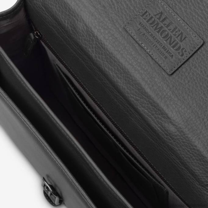 Allen Edmonds Österreich D66B369 | Allen Edmonds American Grain Collection – schlanke Aktentasche Schwarz unisex
