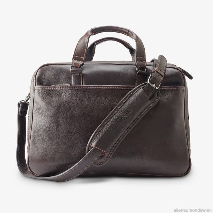 Allen Edmonds Österreich D66B400 | Allen Edmonds American Grain Collection – Aktentasche mit mehreren Taschen dunkelbraun unisex