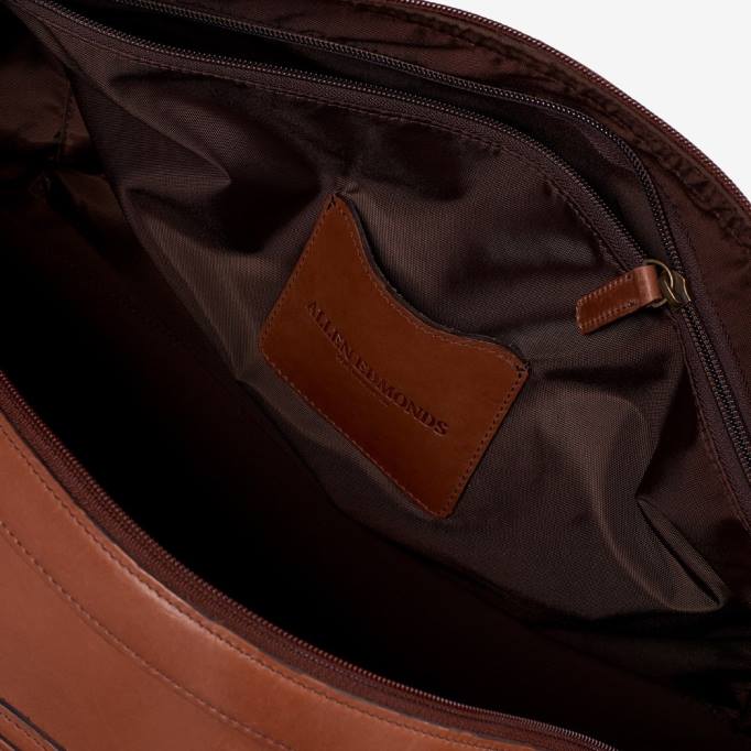 Allen Edmonds Österreich D66B376 | Allen Edmonds Kollektion aus Sattelleder – Reisetasche brauner Sattel unisex