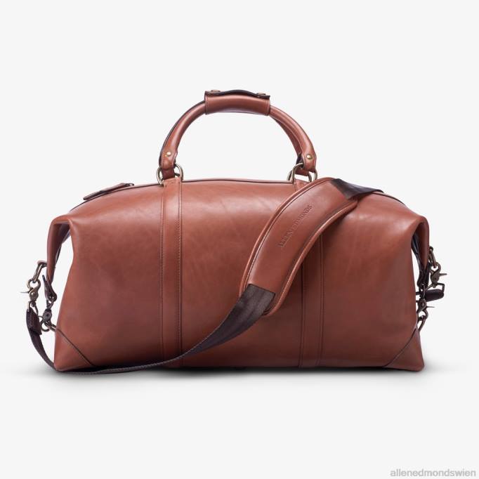 Allen Edmonds Österreich D66B376 | Allen Edmonds Kollektion aus Sattelleder – Reisetasche brauner Sattel unisex