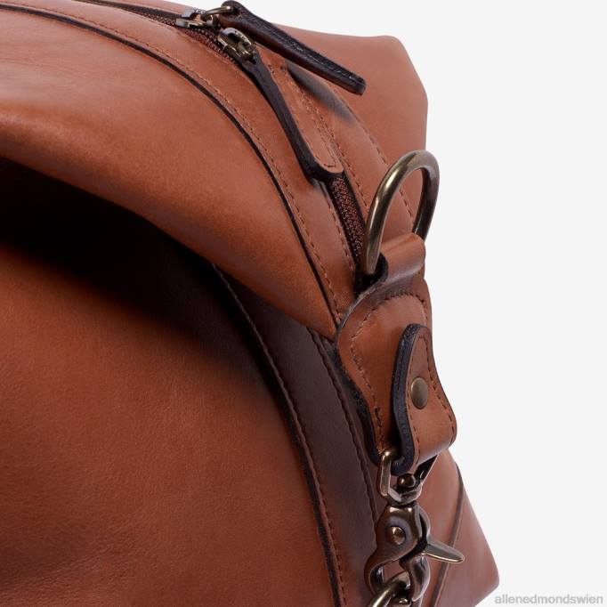 Allen Edmonds Österreich D66B376 | Allen Edmonds Kollektion aus Sattelleder – Reisetasche brauner Sattel unisex