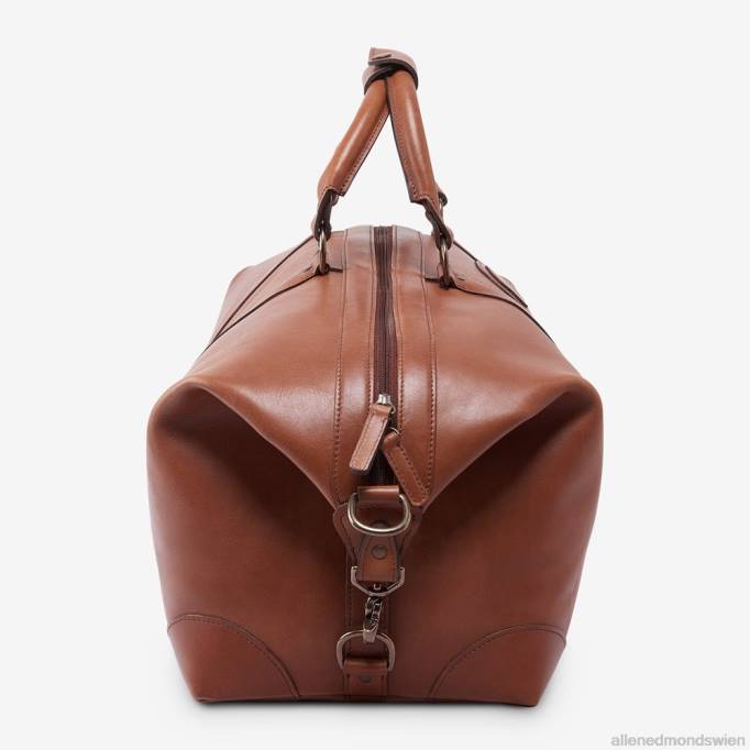 Allen Edmonds Österreich D66B376 | Allen Edmonds Kollektion aus Sattelleder – Reisetasche brauner Sattel unisex