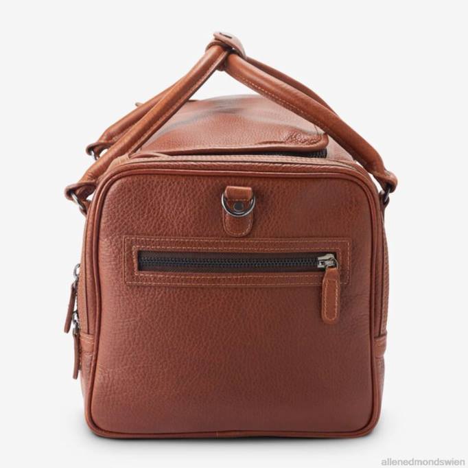 Allen Edmonds Österreich D66B381 | Allen Edmonds American Grain Collection – Halbmond-Reisetasche mit Reißverschluss bräunen unisex
