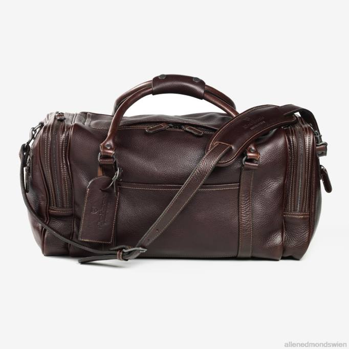 Allen Edmonds Österreich D66B591 | Allen Edmonds American Grain Collection – Halbmond-Reisetasche mit Reißverschluss Kupfer unisex
