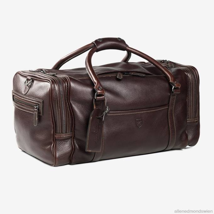 Allen Edmonds Österreich D66B591 | Allen Edmonds American Grain Collection – Halbmond-Reisetasche mit Reißverschluss Kupfer unisex