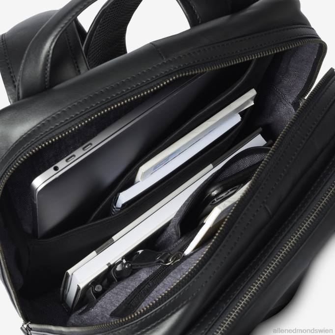 Allen Edmonds Österreich D66B378 | Allen Edmonds Lederrucksack schwarzes Leder unisex
